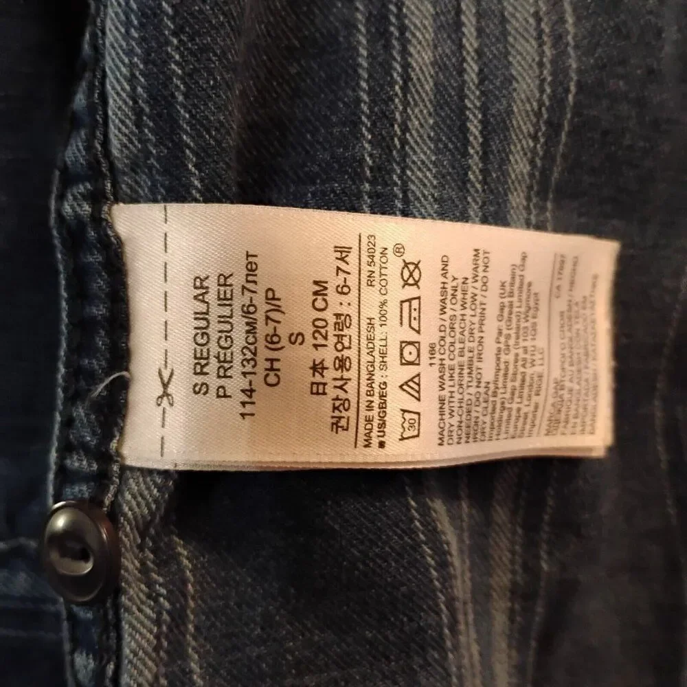 GAP Kids Boys Denim Shirt Size Small